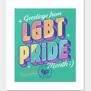 Greetings from LGBT pride month 2021 Posters and Art